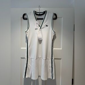 Lacoste White Dress with Green Accents